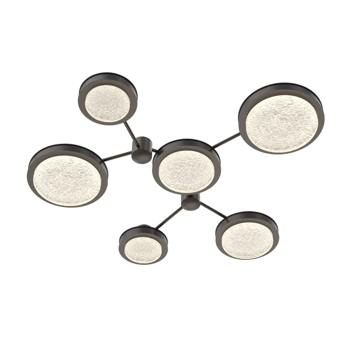 Hammerton Studio Iris Round Hub & Spoke Flat Bronze / 6-Piece / Matte Black