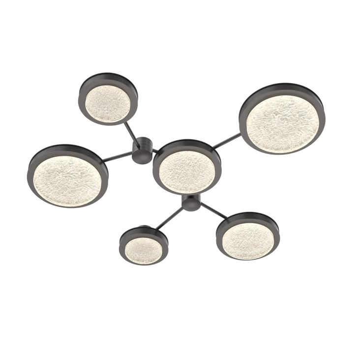 Hammerton Studio Iris Round Hub & Spoke Graphite / 6-Piece / Dark Oak Wood