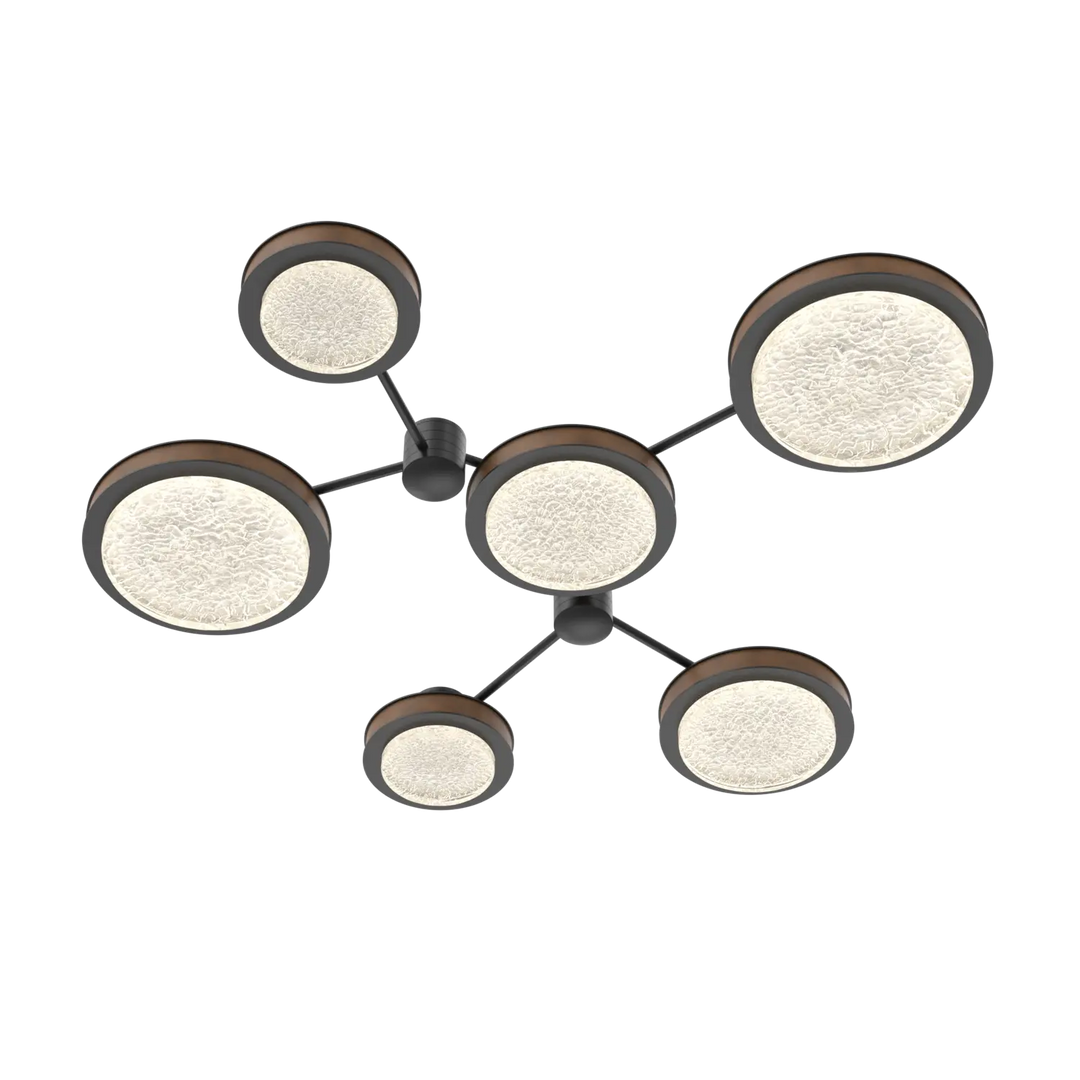 Hammerton Studio Iris Round Hub & Spoke Matte Black / 6-Piece / Nutmeg Leather