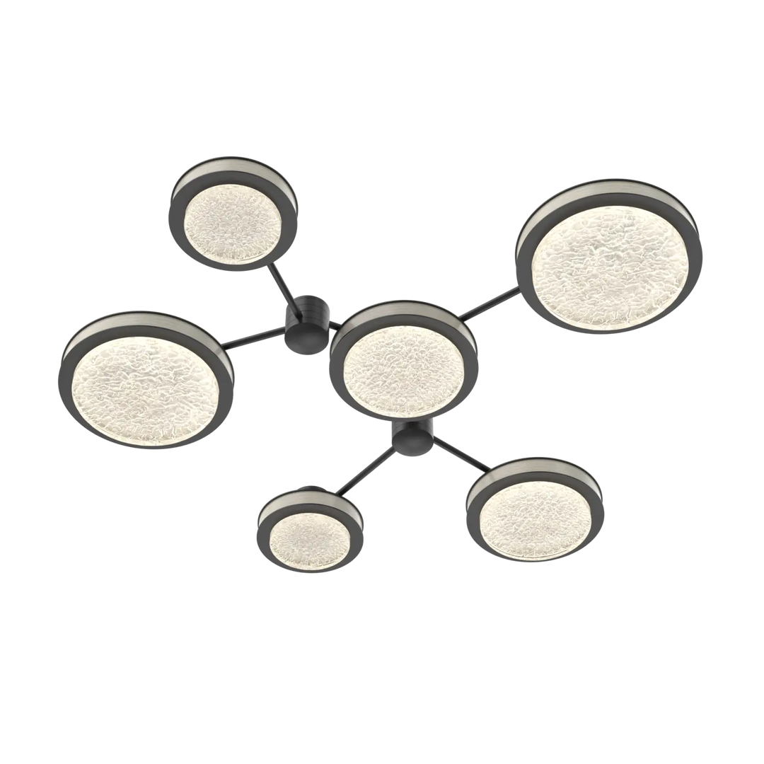 Hammerton Studio Iris Round Hub & Spoke Matte Black / 6-Piece / Light Oak Wood