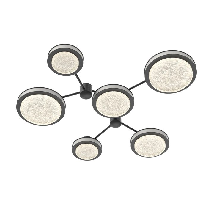 Hammerton Studio Iris Round Hub & Spoke Matte Black / 6-Piece / Salt White