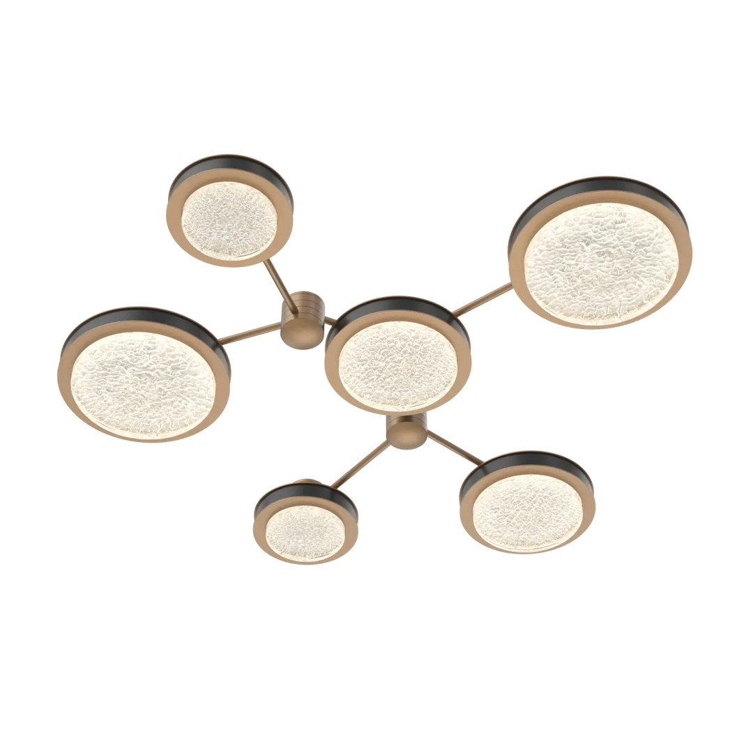 Hammerton Studio Iris Round Hub & Spoke Novel Brass / 6-Piece / Matte Black