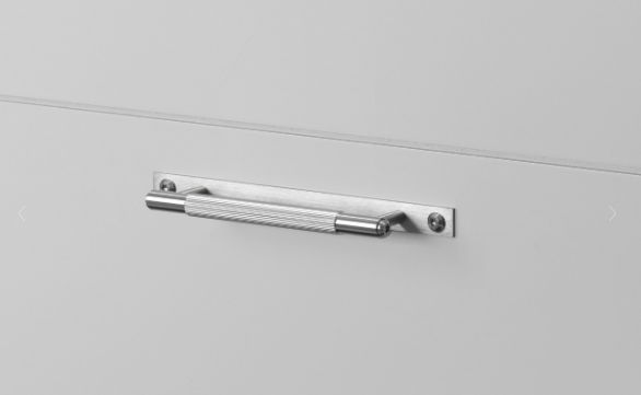 Buster + Punch Pull Bar, Linear Design, with backplate Hardware Buster + Punch Steel Small 