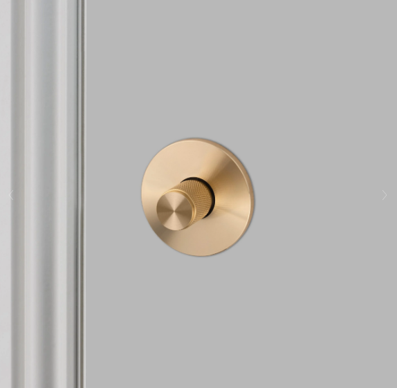 Buster + Punch Thumbturn Lock / Cross Door Hardware Buster + Punch Brass  