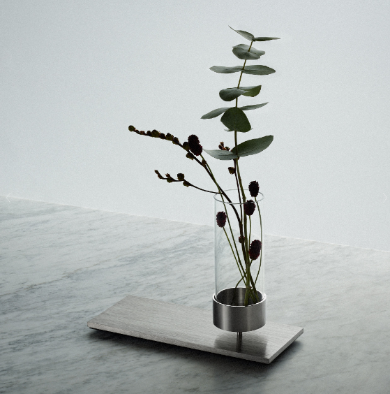 Buster + Punch Machined Vase Décor/Home Accent Buster + Punch Steel  