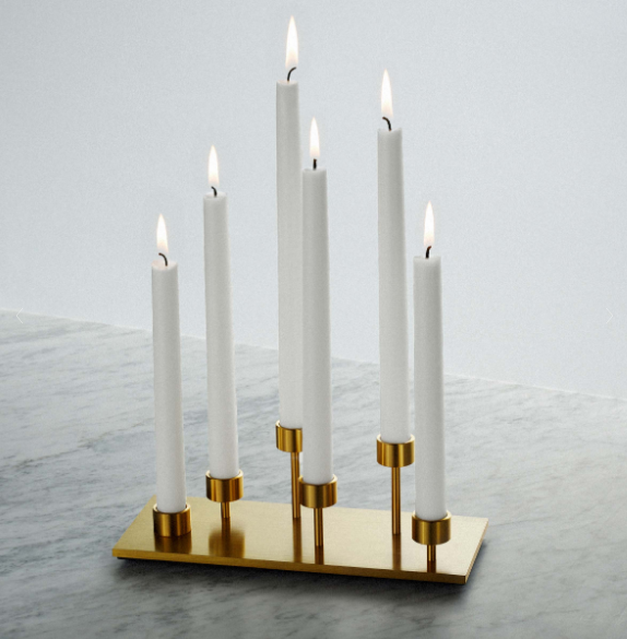 Buster + Punch Candelabra Candle Holders Buster + Punch Brass  