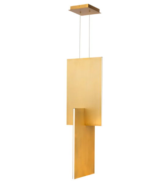 Modern Forms Amari Chandelier Light Chandeliers Modern Forms Aged Brass 4.75x4.75x13.5 