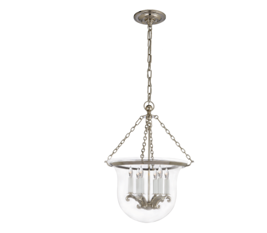 Visual Comfort Country Medium Bell Jar Lantern l OPEN BOX Pendants Visual Comfort & Co.   