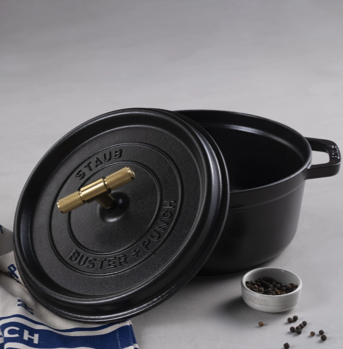 Buster + Punch Staub 9.45" Cocotte Kitchen Buster + Punch Brass