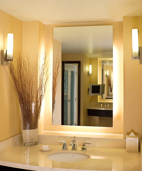 Electric Mirror Serenity™ LED Lighted Mirror LED Vanity Mirrors Electric Mirror 48 x 36 x 1.75  