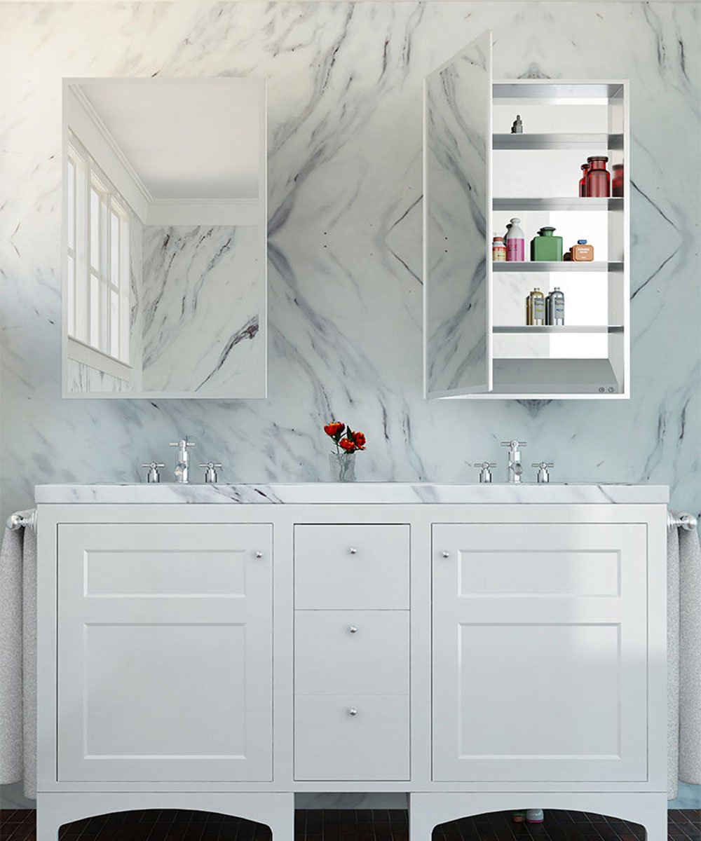 Electric Mirror Simplicity™ Mirrored Cabinet