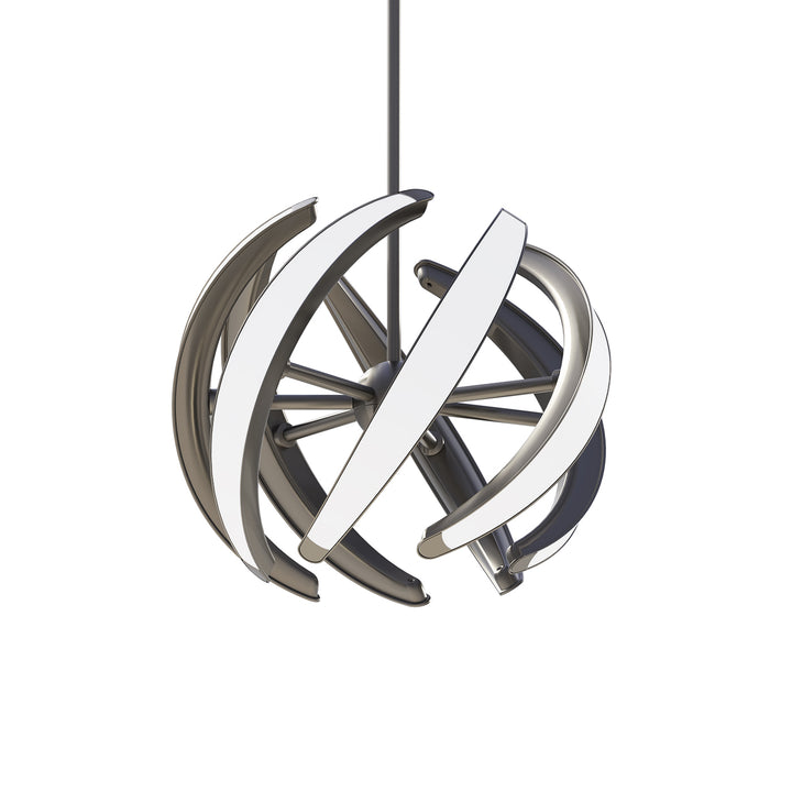 Blackjack Lighting Swirl Pendant Pendants Blackjack Lighting 16" Satin Nickel 