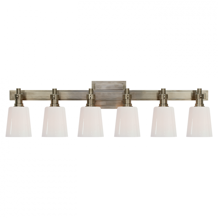 Visual Comfort & Co. Bryant Six-Light Linear Bath Sconce Vanity Lights Visual Comfort & Co.   