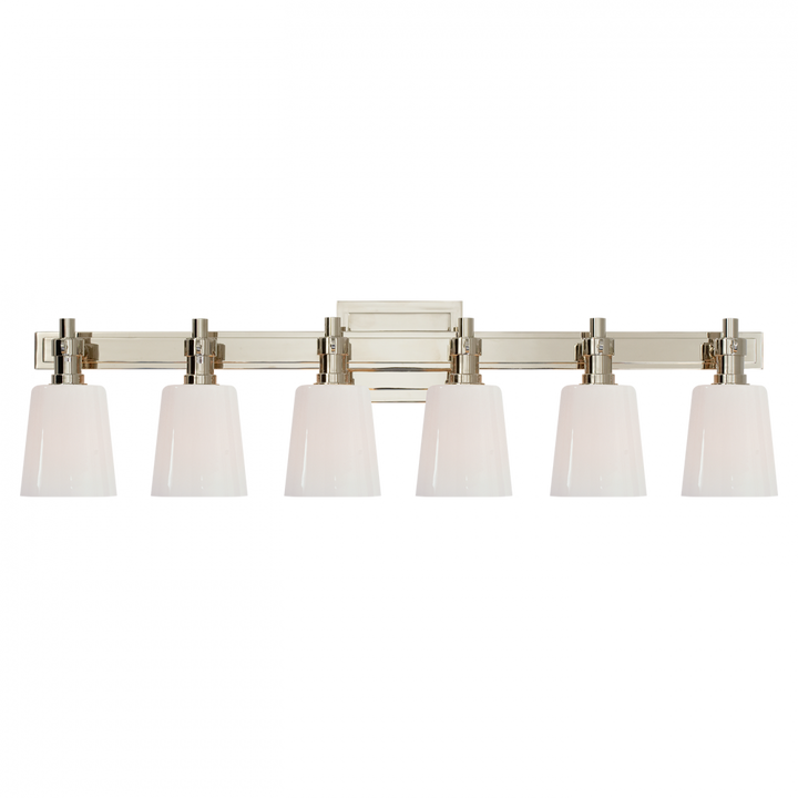 Visual Comfort & Co. Bryant Six-Light Linear Bath Sconce Vanity Lights Visual Comfort & Co.   