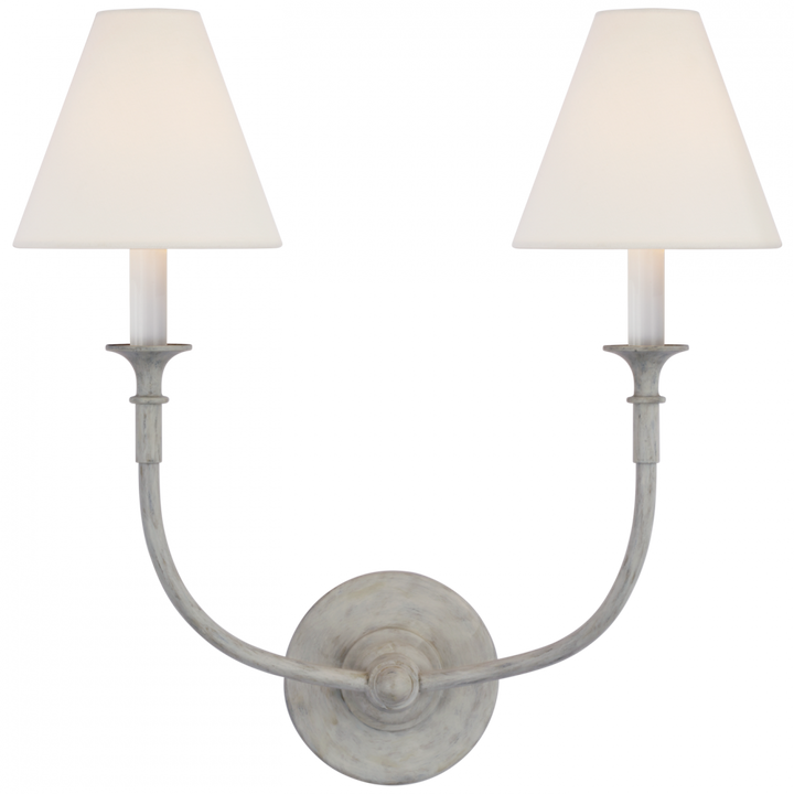 Visual Comfort & Co. Piaf Double Sconce Wall Sconces Visual Comfort & Co.   