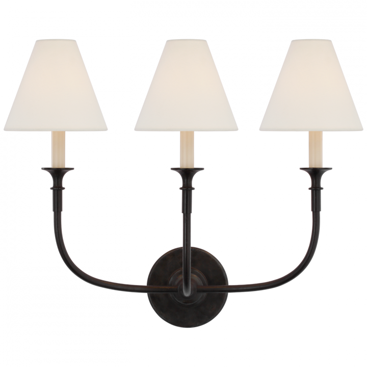 Visual Comfort & Co. Piaf Triple Sconce Wall Sconces Visual Comfort & Co.   