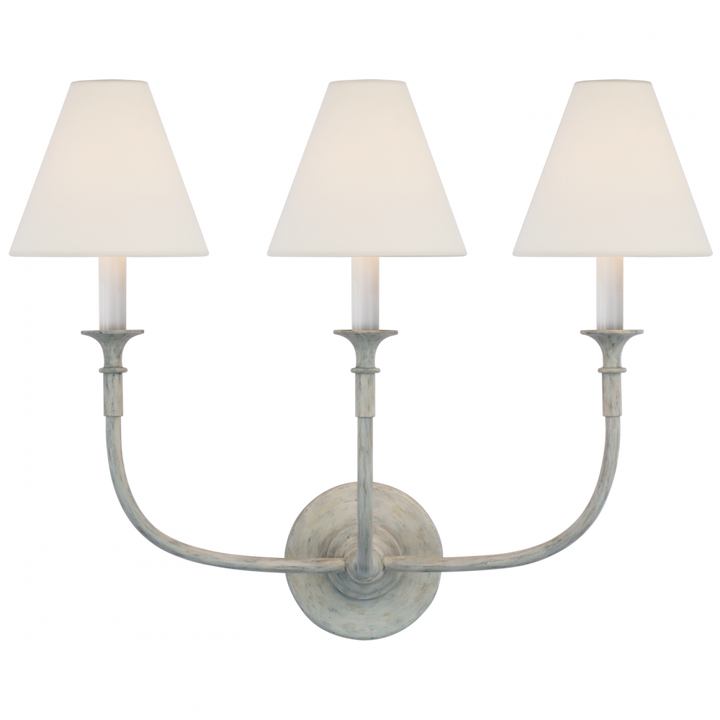 Visual Comfort & Co. Piaf Triple Sconce Wall Sconces Visual Comfort & Co.   