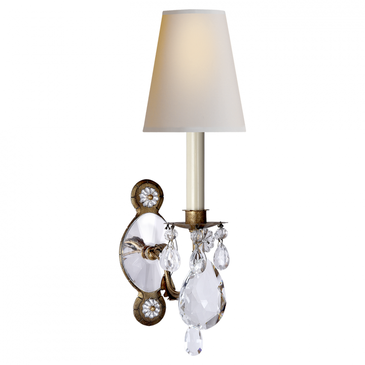 Visual Comfort & Co. Yves Crystal Single Arm Sconce