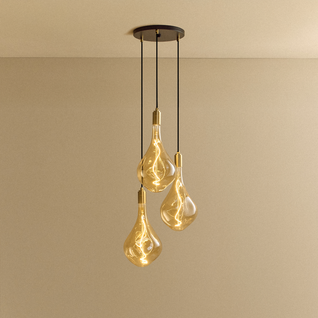 Tala Small Canopy Triple Pendant - Voronoi III - Model CP-SET-TRI-03-US
