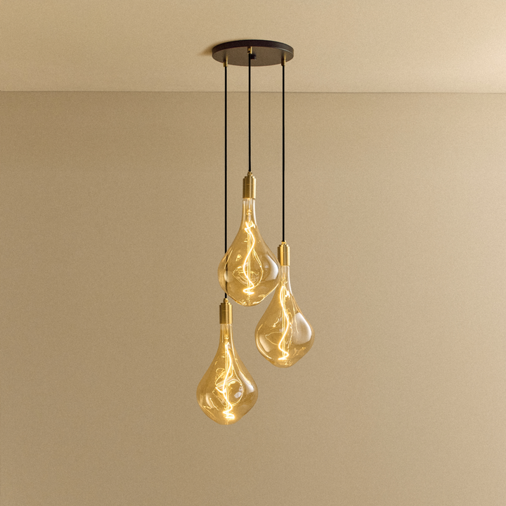 Tala Small Canopy Triple Pendant - Voronoi III - Model CP-SET-TRI-03-US