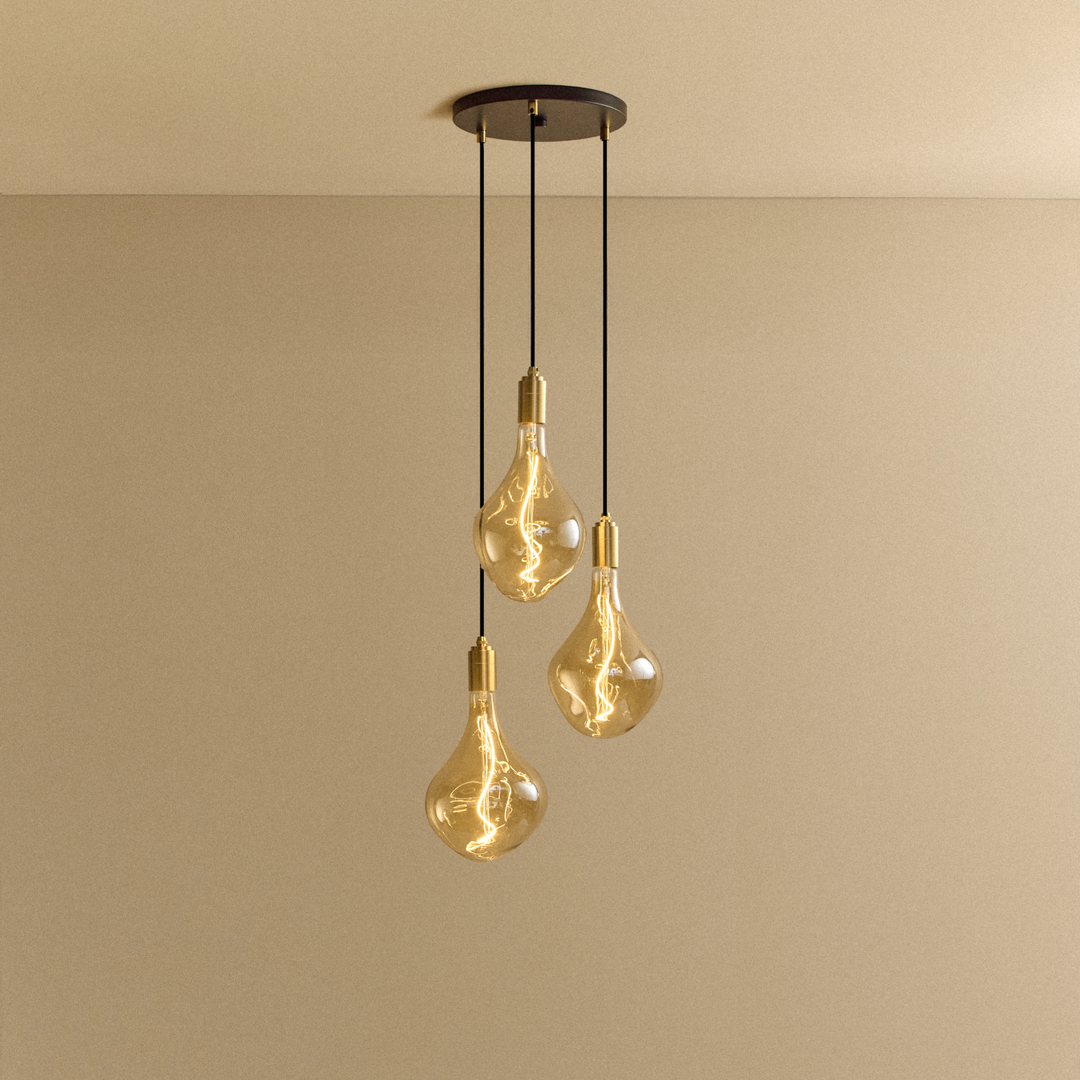 Tala Small Canopy Triple Pendant - Voronoi II - Model CP-SET-TRI-02-US