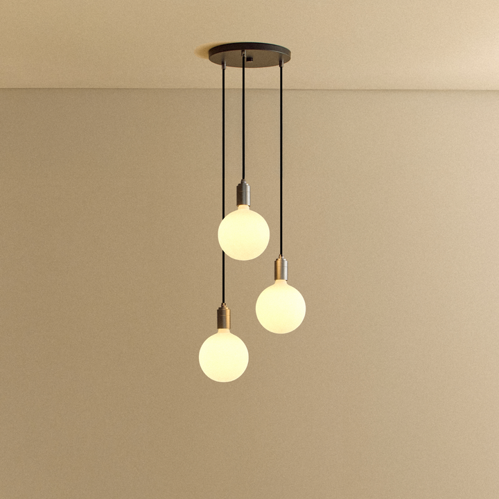 Tala Small Canopy Triple Pendant - Sphere G150 - Model CP-SET-TRI-01-US