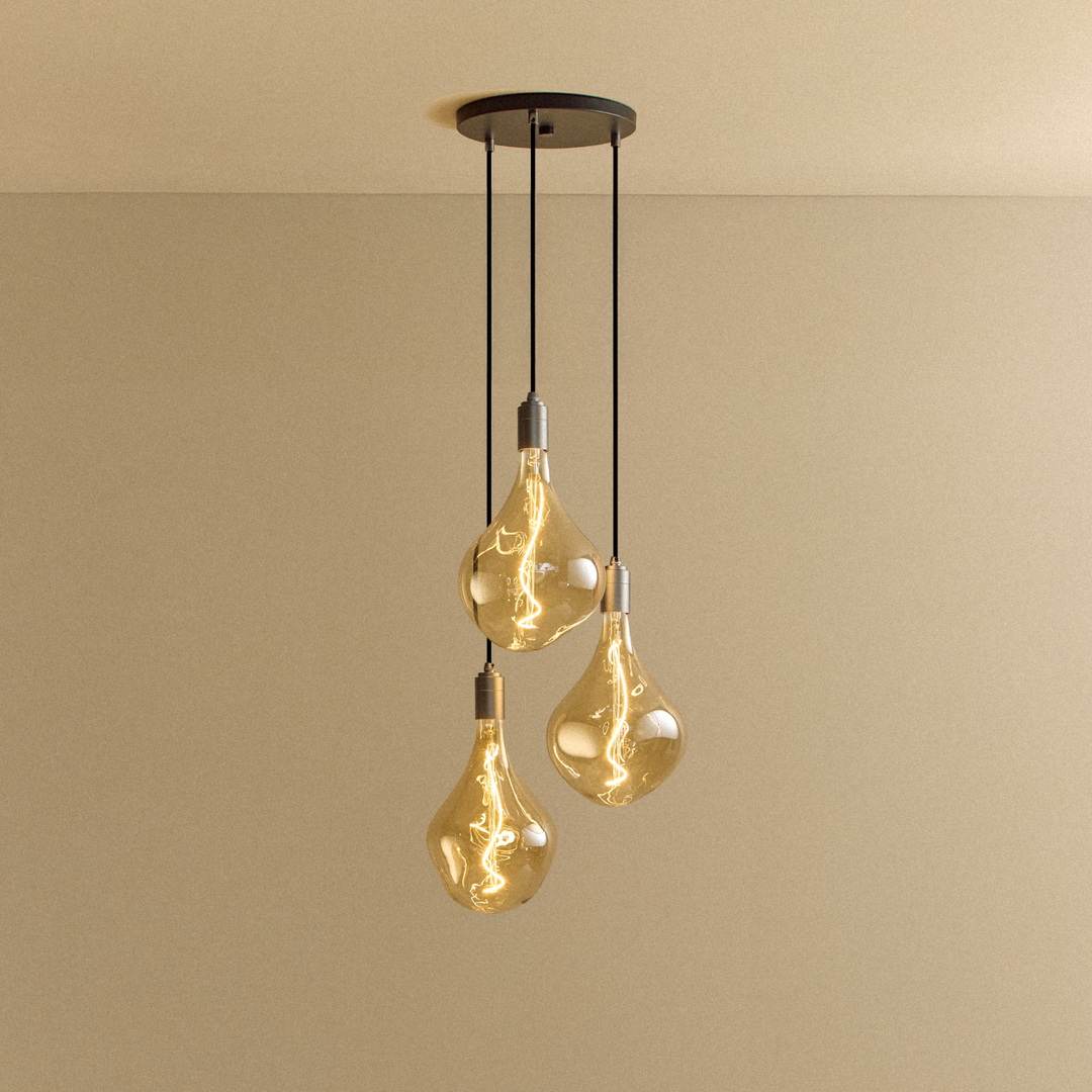 Tala Small Canopy Triple Pendant - Voronoi II - Model CP-SET-TRI-02-US