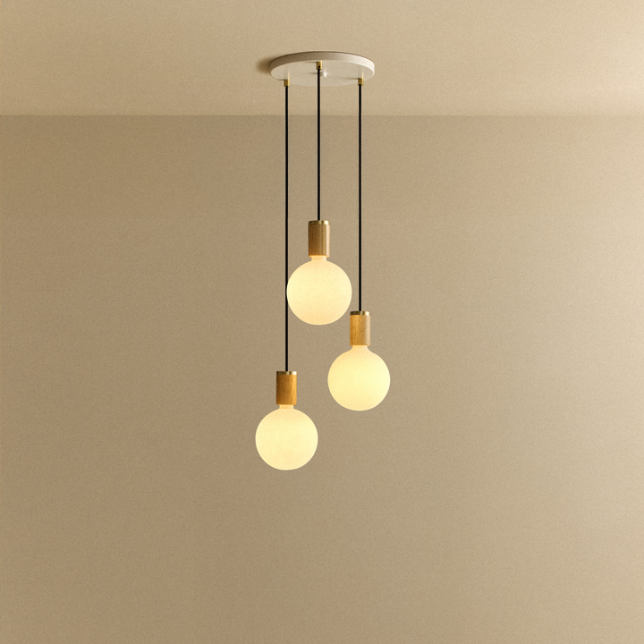 Tala Small Canopy Triple Pendant - Sphere G150 - Model CP-SET-TRI-01-US