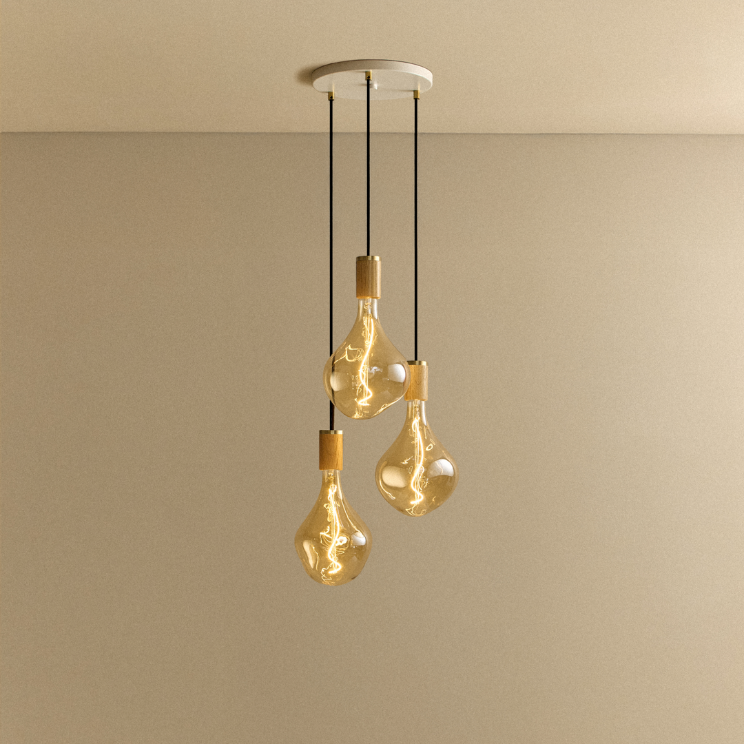 Tala Small Canopy Triple Pendant - Voronoi II - Model CP-SET-TRI-02-US