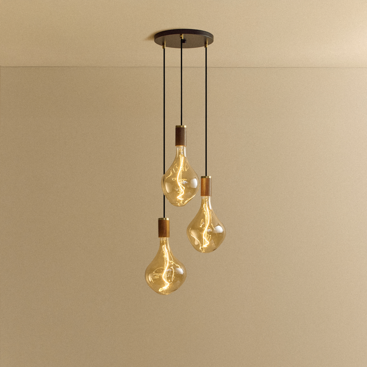 Tala Small Canopy Triple Pendant - Voronoi II - Model CP-SET-TRI-02-US