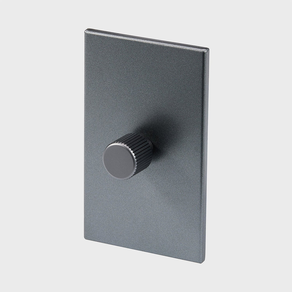 Tala Single Rotary Wall Dimmer in Graphite