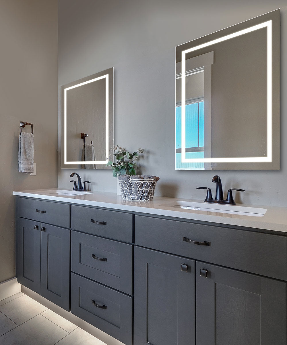 Cordova by Electric Mirror - Unity LED Lighted Mirror LED Vanity Mirrors Electric Mirror 36 x 36 x 2  