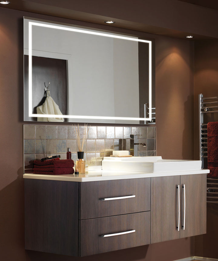 Cordova by Electric Mirror - Unity LED Lighted Mirror LED Vanity Mirrors Electric Mirror 48 x 36 x 2  