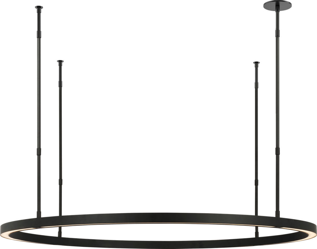 Visual Comfort Modern Stagger Ring Chandelier