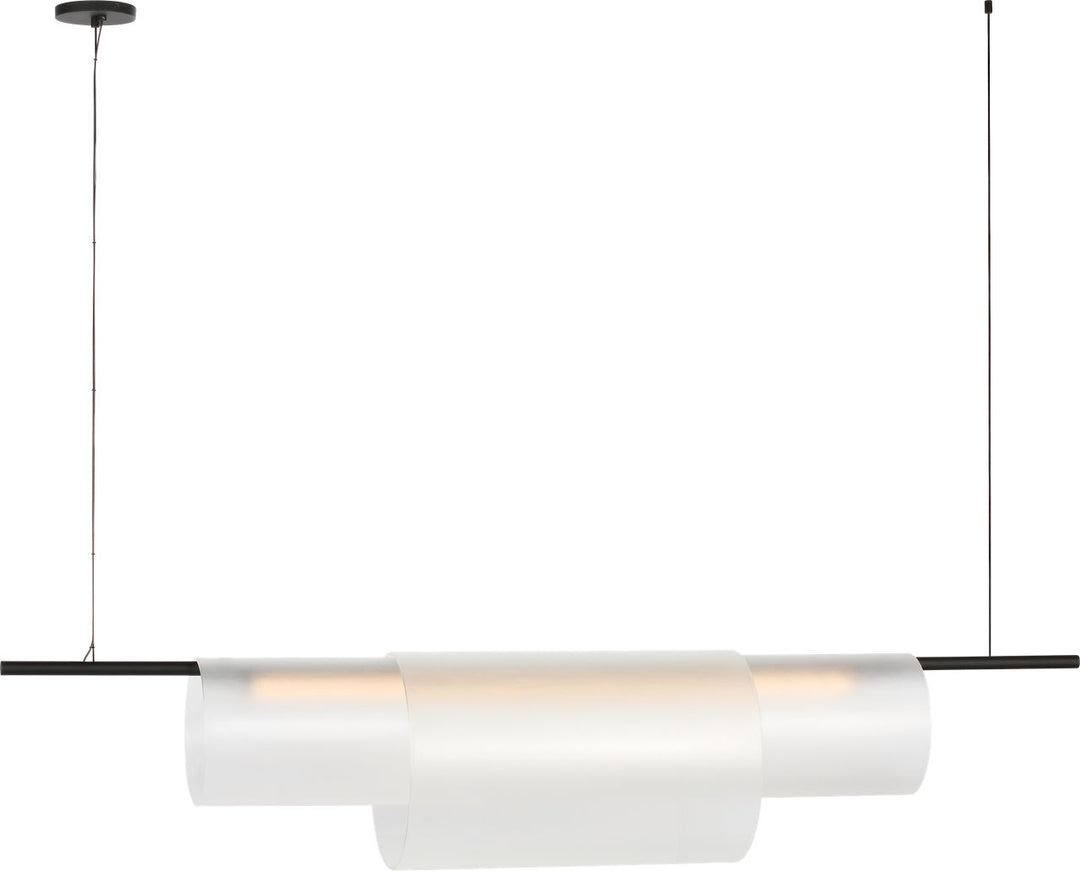 Visual Comfort Modern Trace 60 Double Linear Chandelier