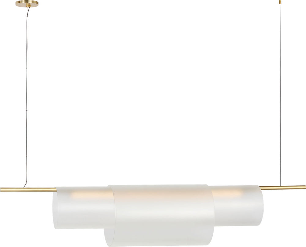 Visual Comfort Modern Trace 60 Double Linear Chandelier