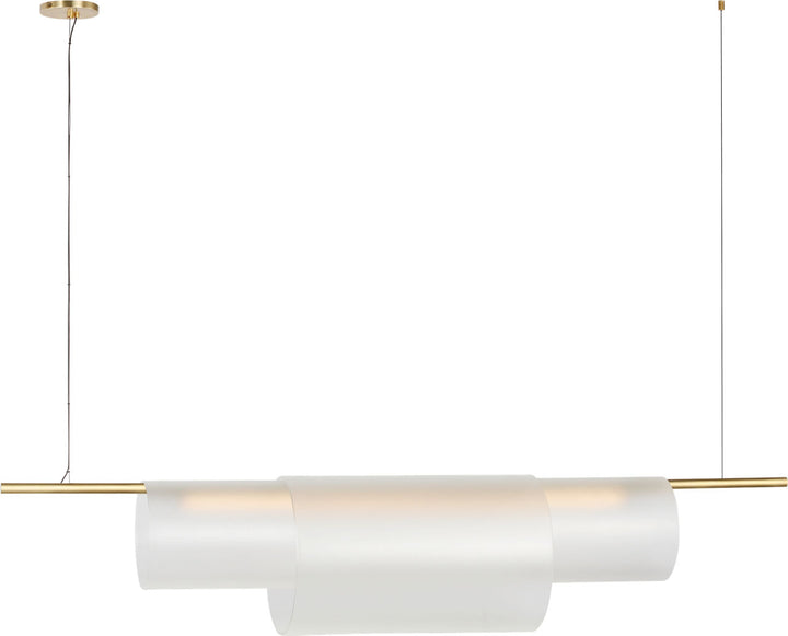 Visual Comfort Modern Trace 60 Double Linear Chandelier