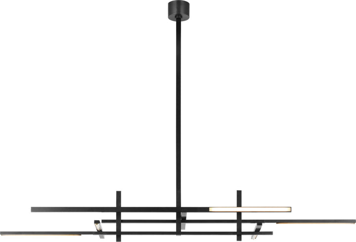 Visual Comfort Modern (formerly Tech Lighting) Cityscape Stacked X-Large Linear Chandelier