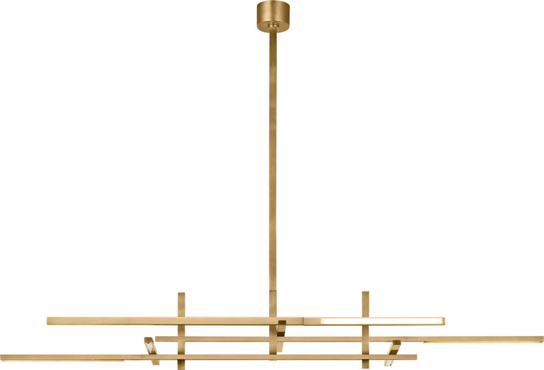 Visual Comfort Modern (formerly Tech Lighting) Cityscape Stacked X-Large Linear Chandelier