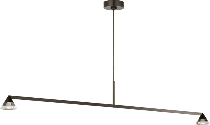 Visual Comfort Modern Midrand Crystal 60 Linear Chandelier
