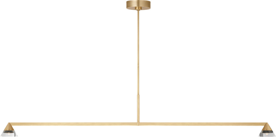 Visual Comfort Modern Midrand Crystal 60 Linear Chandelier
