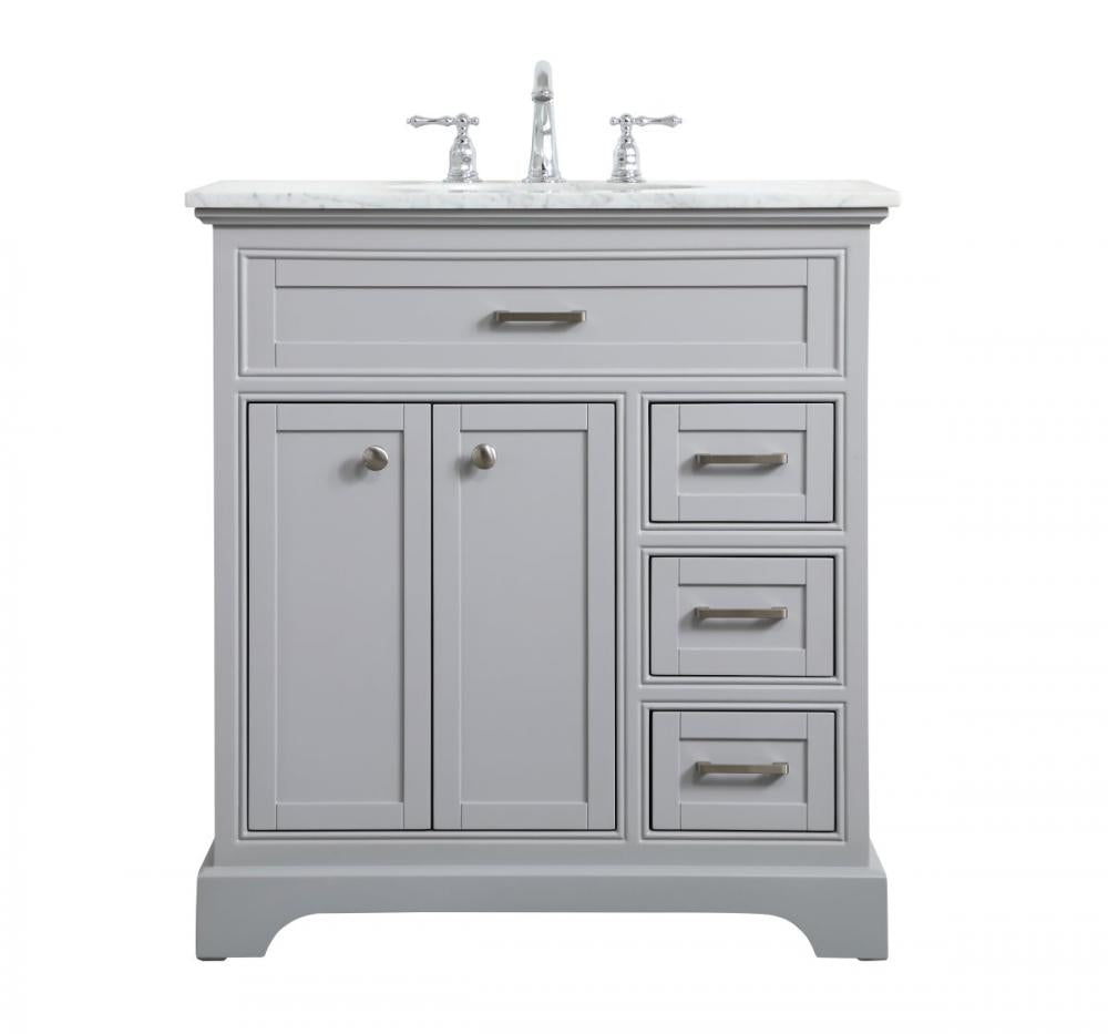 Elegant Americana Bathroom Vanity Bathroom Vanity Elegant 32 Gray Not Included