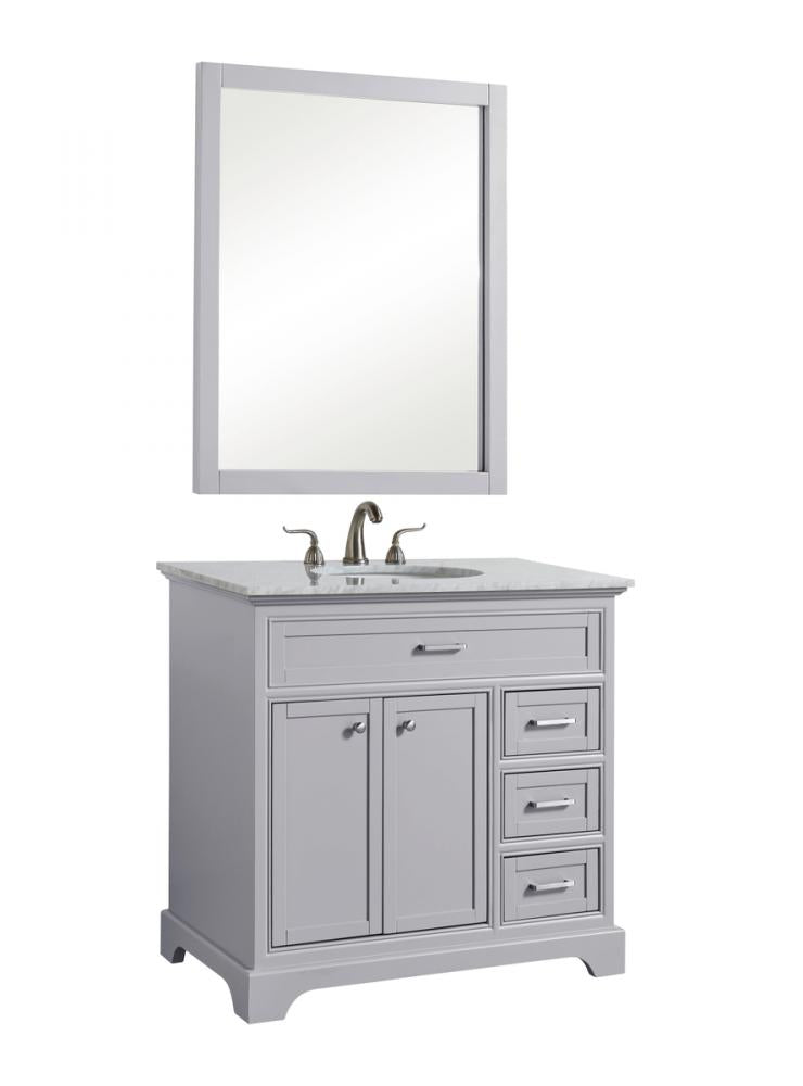 Elegant Americana Bathroom Vanity Bathroom Vanity Elegant 36 Gray Not Included