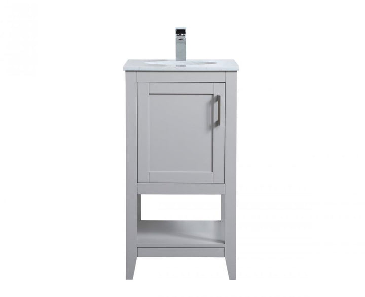 Elegant Aubrey Bathroom Vanity Bathroom Vanity Elegant 18 Gray Not Included