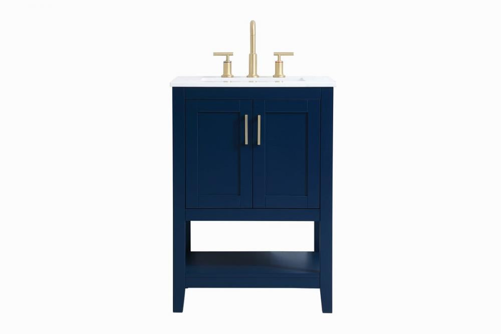 Elegant Aubrey Bathroom Vanity Bathroom Vanity Elegant 24 Blue Not Included