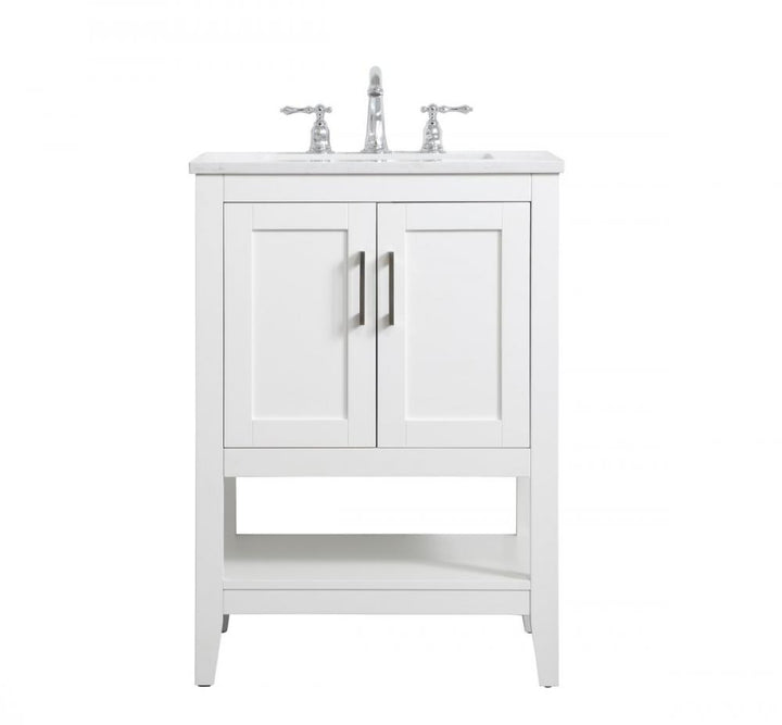 Elegant Aubrey Bathroom Vanity Bathroom Vanity Elegant 24 White Not Included