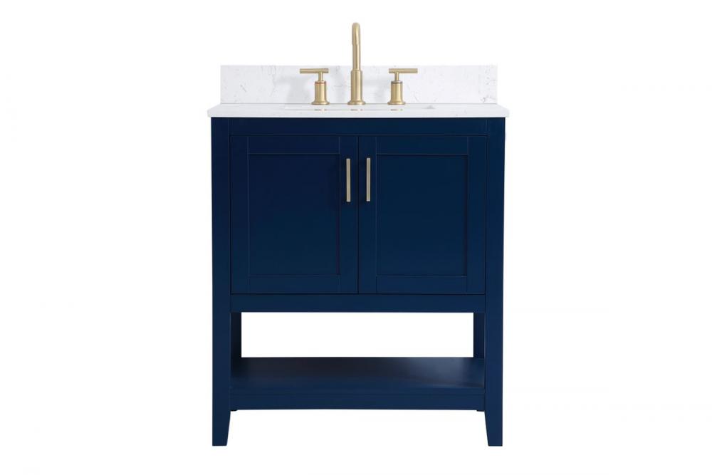 Elegant Aubrey Bathroom Vanity Bathroom Vanity Elegant 30 Blue Included