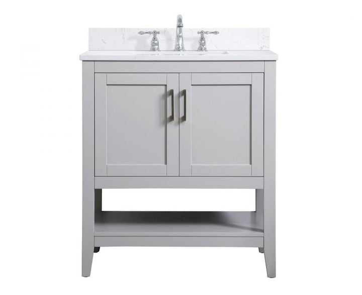 Elegant Aubrey Bathroom Vanity Bathroom Vanity Elegant 30 Gray Included