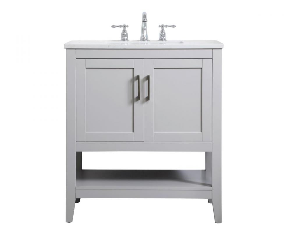 Elegant Aubrey Bathroom Vanity Bathroom Vanity Elegant 30 Gray Not Included