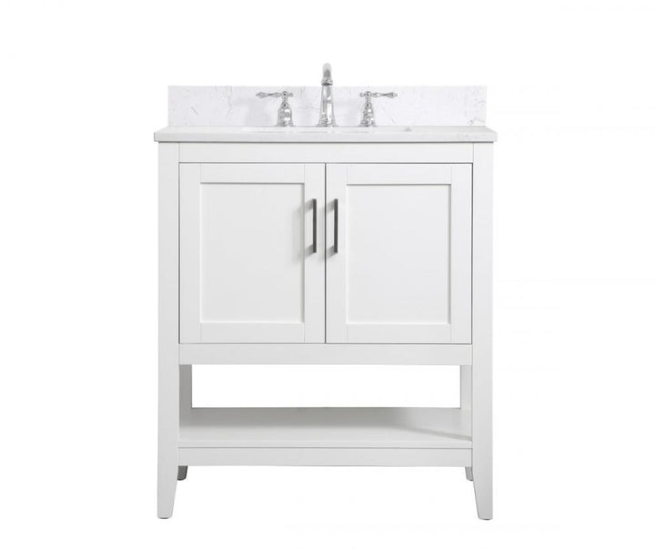 Elegant Aubrey Bathroom Vanity Bathroom Vanity Elegant 30 White Included